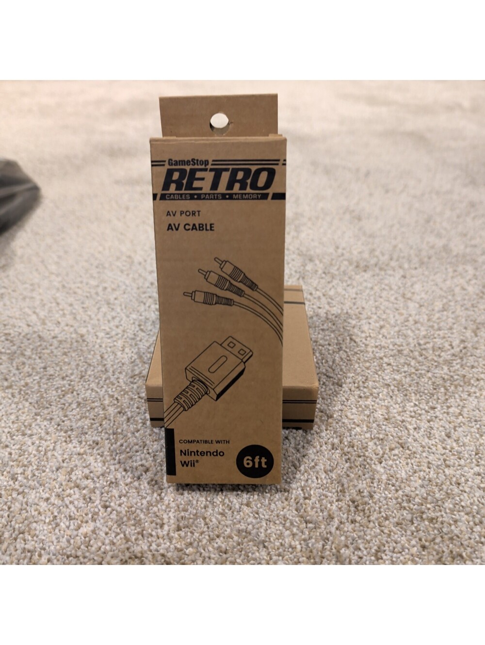GameStop Retro AV Cable for Nintendo Wii - 6ft (Never Used - NIB)